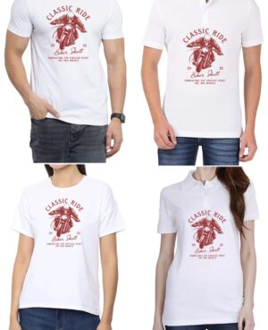 Biker Skull (Maroon) T-Shirt