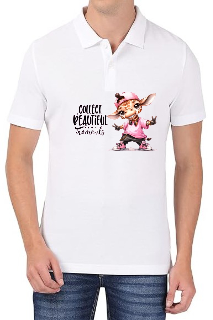 Collect Moments Polo Men White T-Shirt