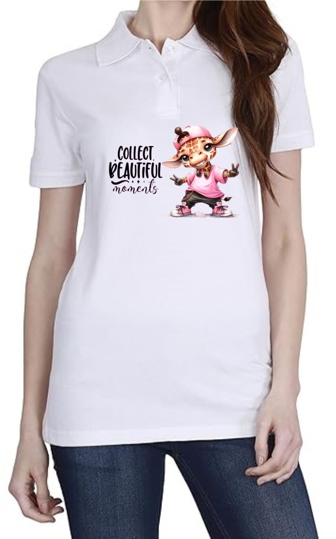 Collect Moments Polo Women White T-Shirt