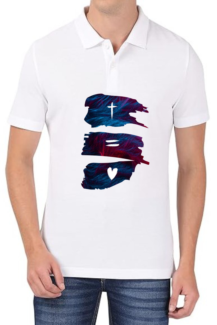 Love Polo Men White T-Shirt