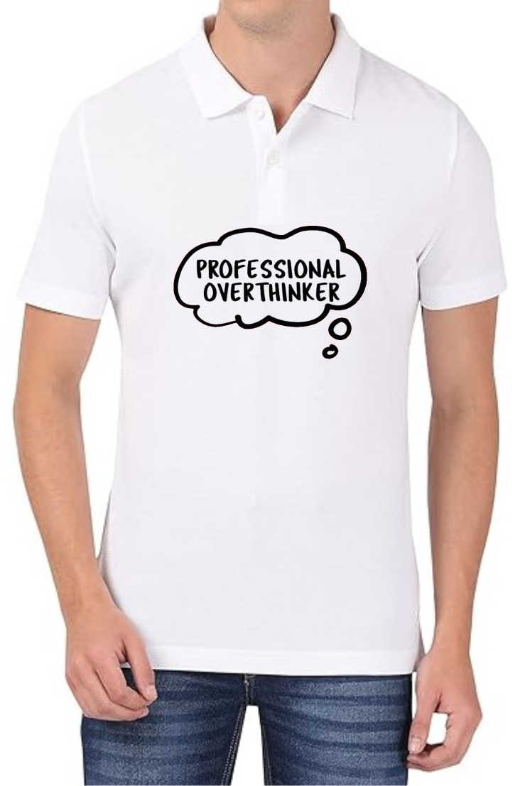 Professional Over Polo Men White T-Shirt