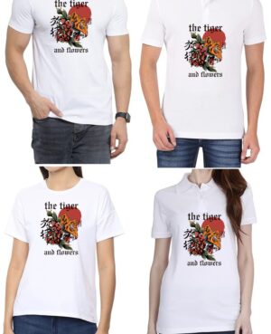 Tiger & Flower (BLK) T-Shirt