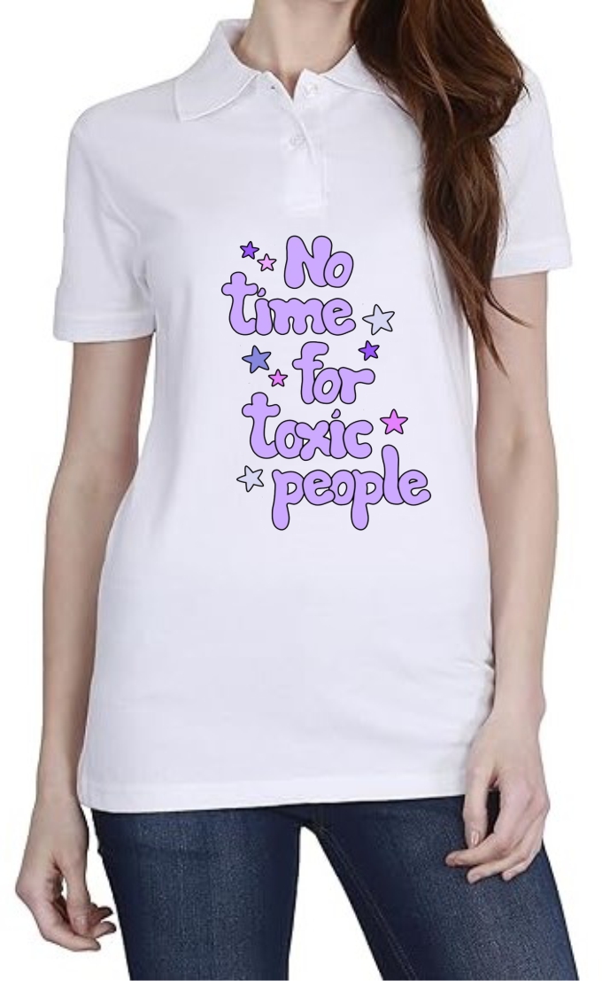 Toxic Polo Women White T-Shirt