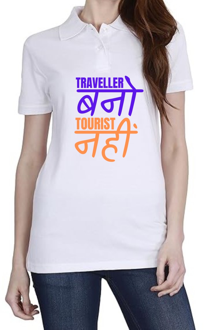 Traveller Bano Polo Women White T-Shirt